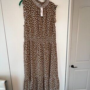 J. CREW Long Sleeveless Dress; Size XL Tall